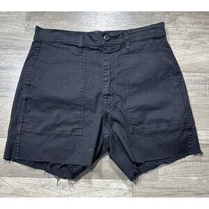 AMO Sybil Military Twill Shorts 4" Black Size 26 MSRP $108
